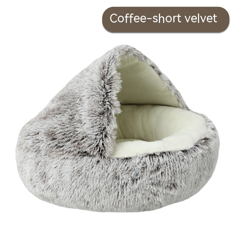 Semi-Enclosed Cat Bed
