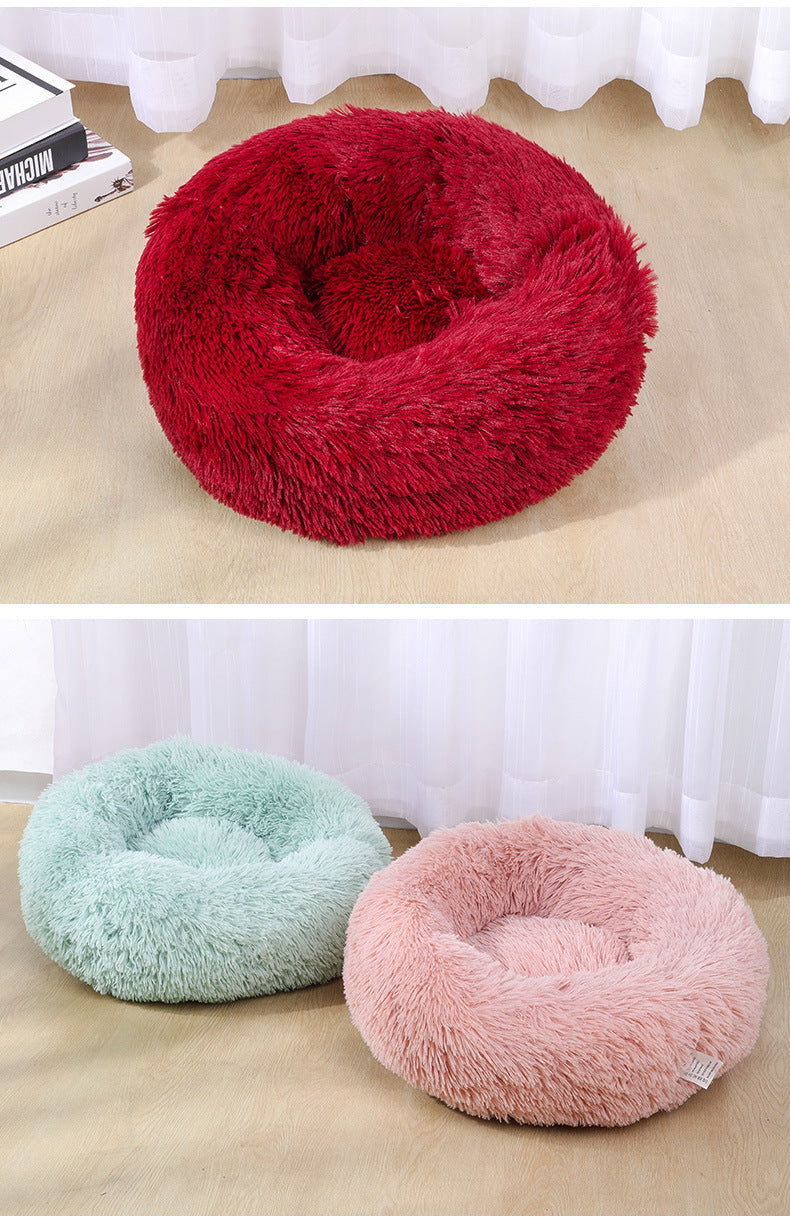 Plush Dog Bed for Large and Small Dogs